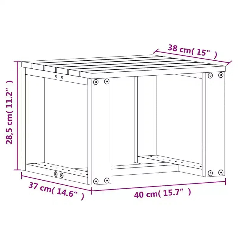 vidaXL Garden Lounge Set Pine Wood Solid Pine Wood Medium
