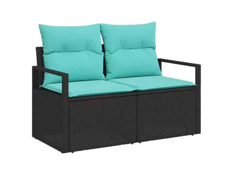 vidaXL Garden Sofa Set 8 pcs Brown Poly rattan