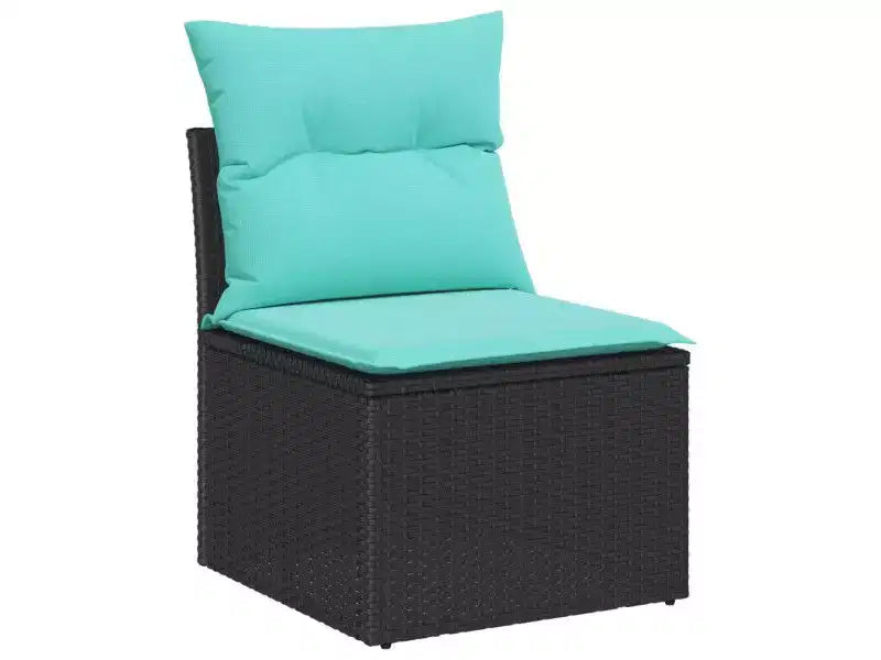 vidaXL Garden Sofa Set 8 pcs Brown Poly rattan
