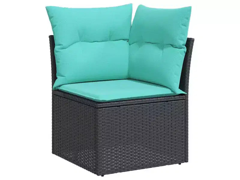 vidaXL Garden Sofa Set 8 pcs Brown Poly rattan