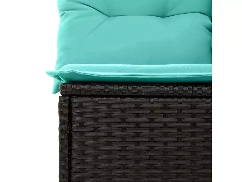 vidaXL Garden Sofa Set 8 pcs Brown Poly rattan