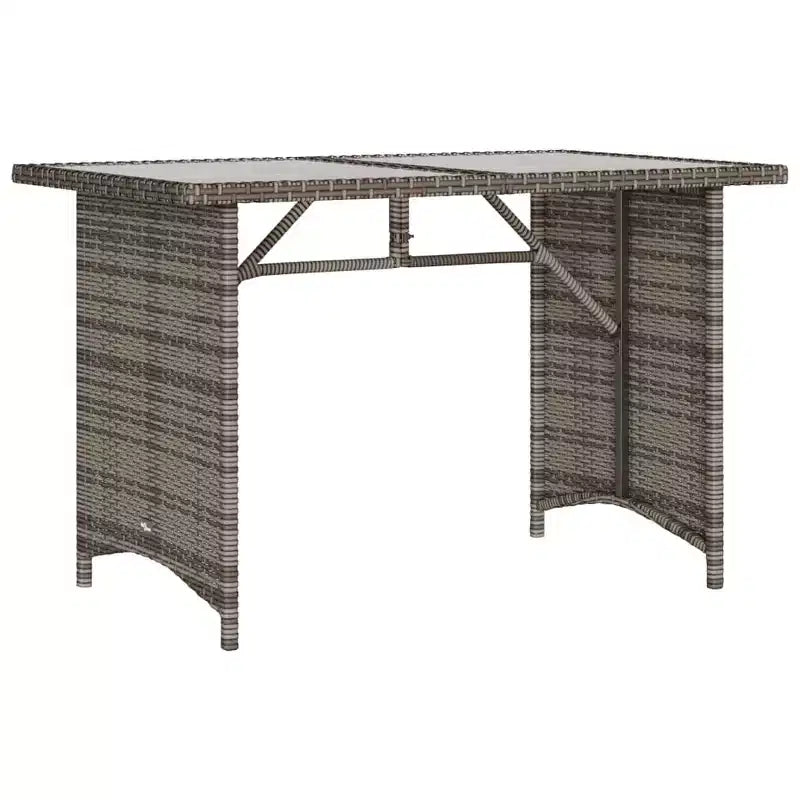 vidaXL Patio Sofa Set with Cushions, Table and Modular Sofas, 6 Piece Poly Rattan