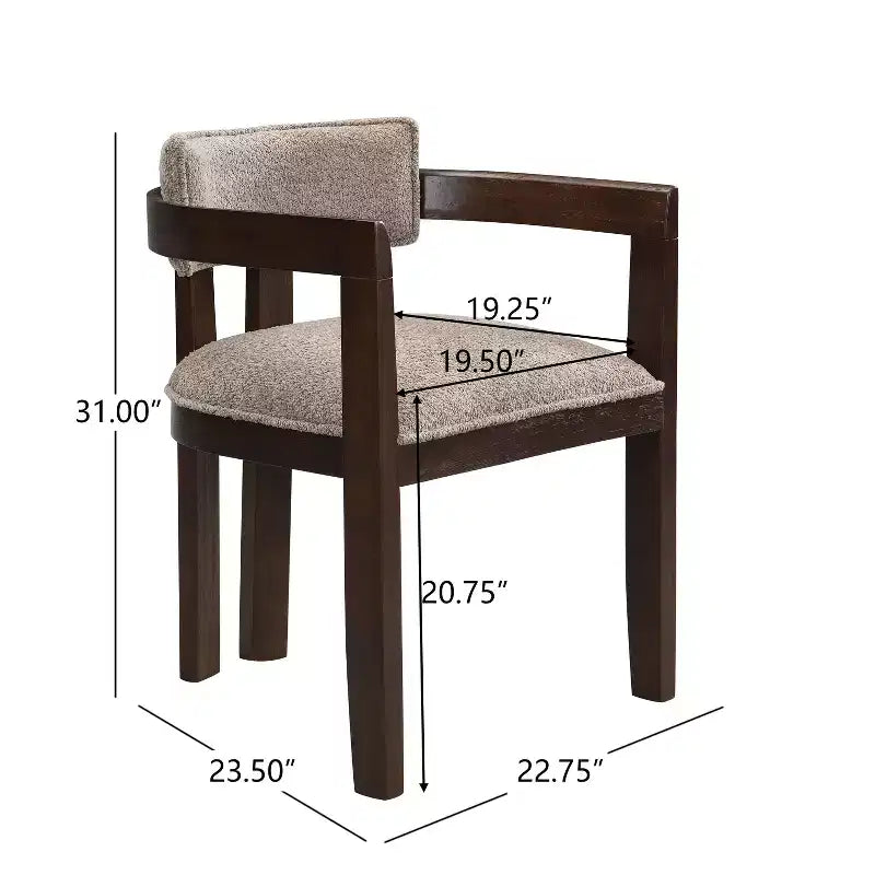 Christopher Knight Home Elena-boerderijstijl-eettafel voor 9 personen met gestoffeerde stoelen van rubberhout