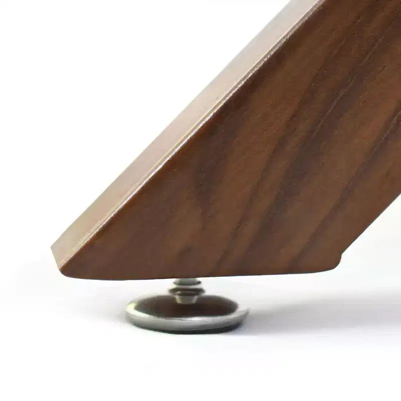 Olive+Oslo 5-teiliges Esstisch-Set für 4 Personen, runder Esstisch aus Glas mit 4 gepolsterten Esszimmerstühlen und Walnussbeinen – Panipeachy