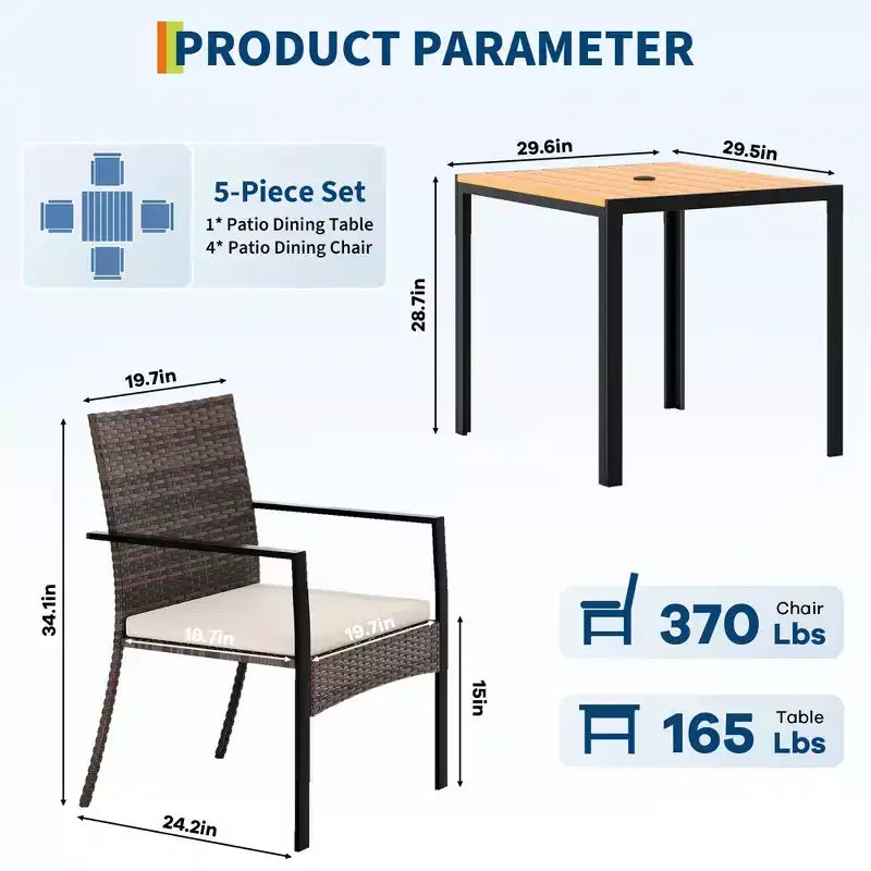 Outdoor-Essplatz-Set
