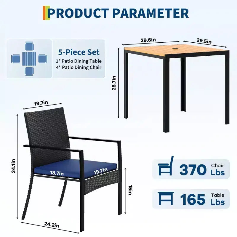 Outdoor-Essplatz-Set