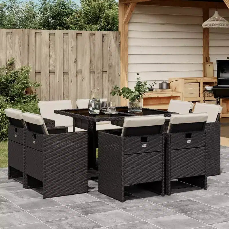 vidaXL Patio Dining Set Set of 12 ,