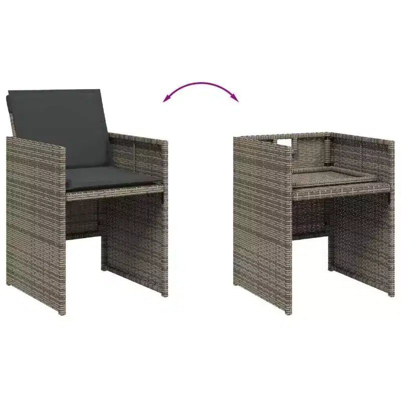 vidaXL Patio Dining Set Set of 12 ,
