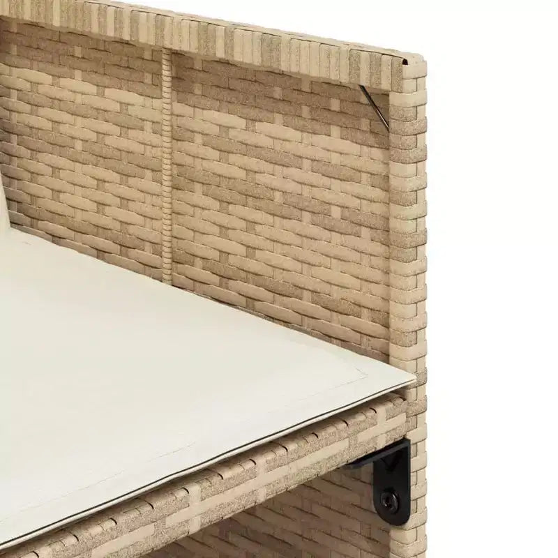 vidaXL eetkamerset voor de patio, set van 10 van PE-rattan, 11-delig, inklapbaar