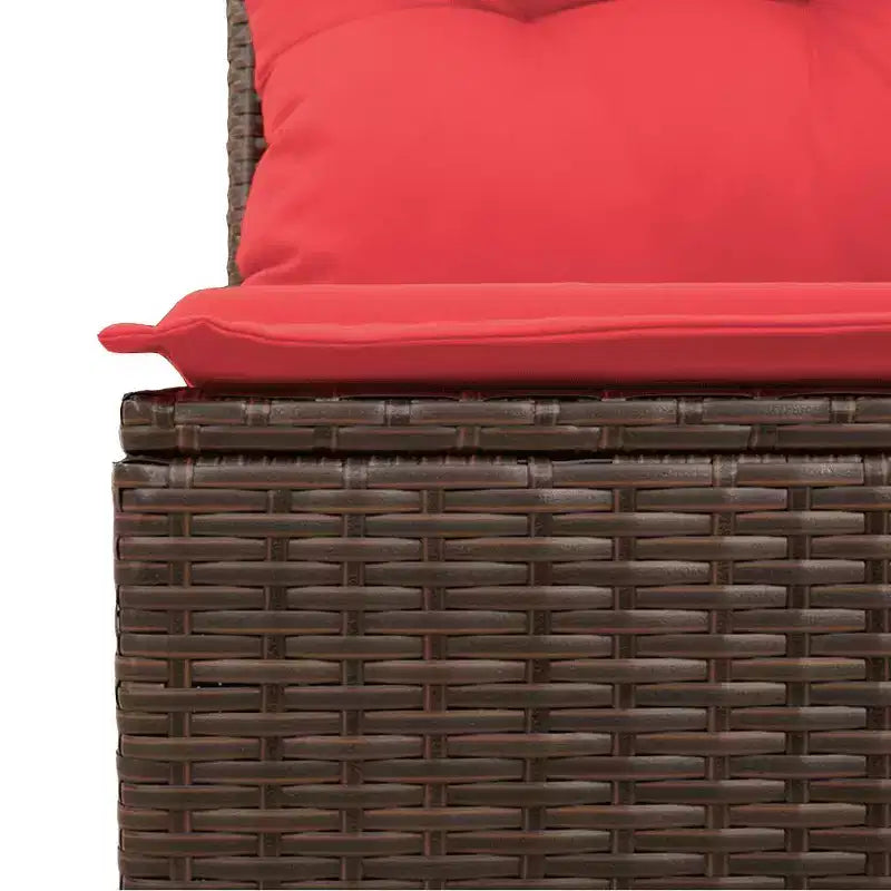vidaXL Garden Sofa Set and PE rattan Large Modular