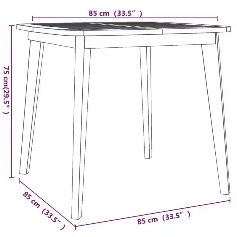 vidaXL Outdoor Dining Set with Solid Acacia Wood