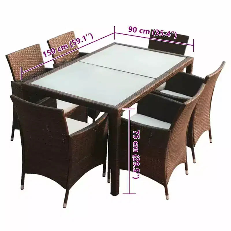 vidaXL Outdoor Dining Set