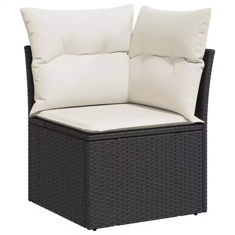 vidaXL Garden Sofa Set PE rattan Standard Adjustable Feet