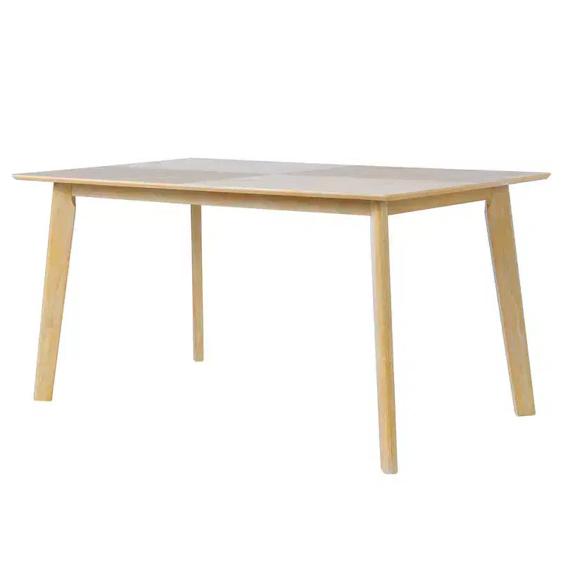 6-Piece Rustic Dining Set with Wood Table, 4 Chairs, and Bench for 6 People