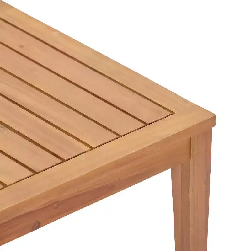 Christopher Knight Home Phichai Modern 5 Piece Acacia Wood Patio Seating Set with Cushions and Slatted Table