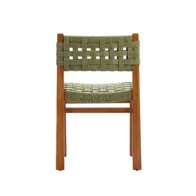 Christopher Knight Home Danette 7-delige rustieke eetset voor buiten van gevlochten wicker en acaciahout