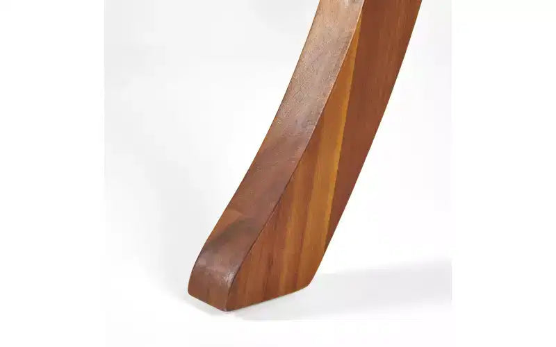 Set da pranzo da patio in legno di acacia ModernLuxe, tavolo da pranzo da esterno e 4 poltrone in corda intrecciata con cuscini color crema, teak+nero