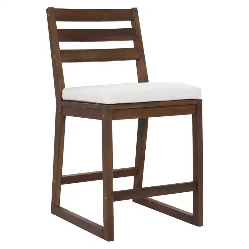 Set da bar rustico per patio Whisen, 5 pezzi, set con tavolo e sedie da patio, sedie ergonomiche e piano del tavolo a doghe