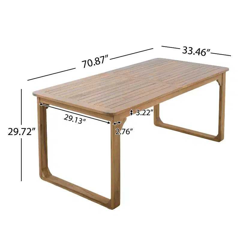 Conjunto de comedor de patio Chasel de 5 piezas de madera de acacia moderna Christopher Knight Home con 4 sillas de comedor de cuerda