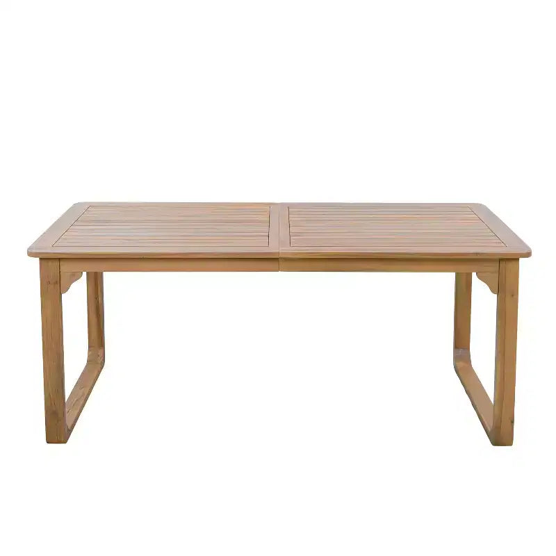 Conjunto de comedor de patio Chasel de 5 piezas de madera de acacia moderna Christopher Knight Home con 4 sillas de comedor de cuerda
