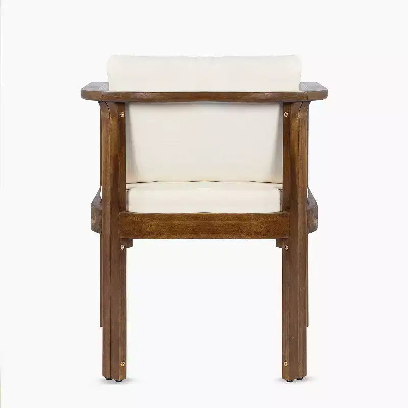 Conjunto de comedor rústico extensible para exteriores de madera de acacia de 7 piezas Merlin de Christopher Knight Home, con sillas de comedor acolchadas