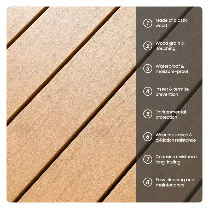 Conjunto de comedor de patio exterior de 11 piezas de Crestlive Products con sillas apilables con brazos y mesa con apariencia de madera y orificio para sombrilla, para reuniones grandes