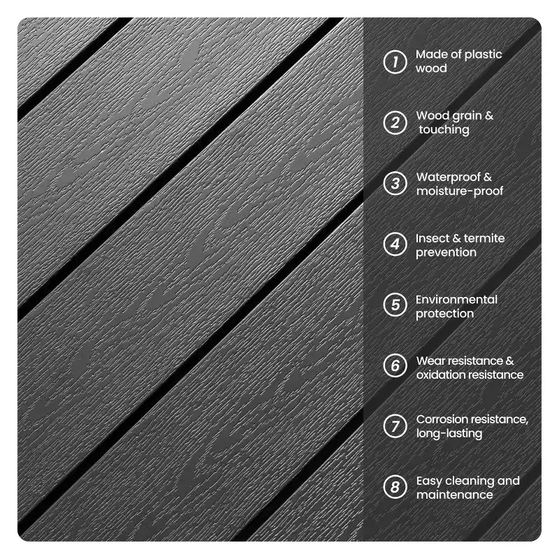 Conjunto de comedor de patio exterior de 11 piezas de Crestlive Products con sillas apilables con brazos y mesa con apariencia de madera y orificio para sombrilla, para reuniones grandes