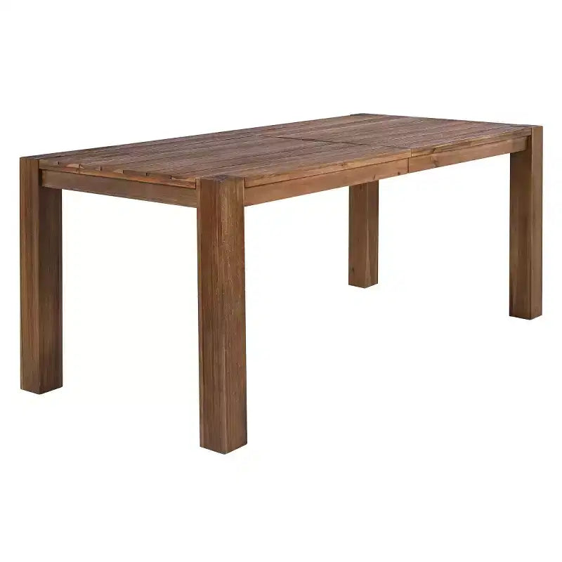 Set da pranzo da esterni da 7 pezzi per 6 persone con foro per ombrellone, set da tavolo e sedie da patio in legno con cuscini rimovibili per giardino o patio-Panipeachy