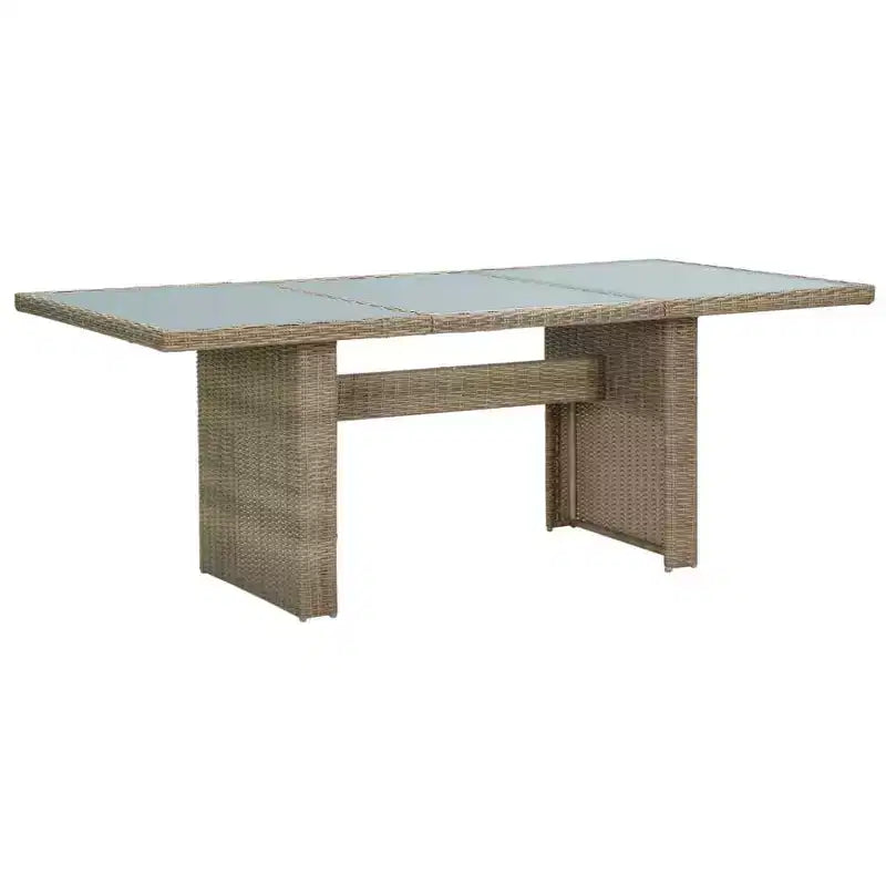 vidaXL Dining Set Brown and Dark Grey
