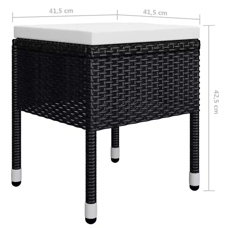 vidaXL Dining Set Table: Chairs: Cushions: