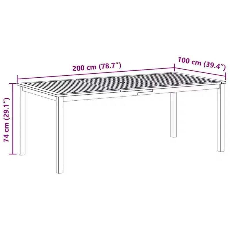 vidaXL Dining Set Table: Chairs: Cushions: