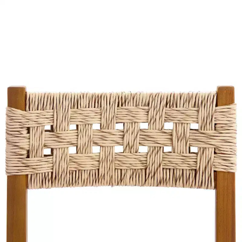 Set da pranzo da esterno Christopher Knight Home Hailey da 7 pezzi in stile rustico, con sedie in vimini e legno di acacia e tavolo con doghe