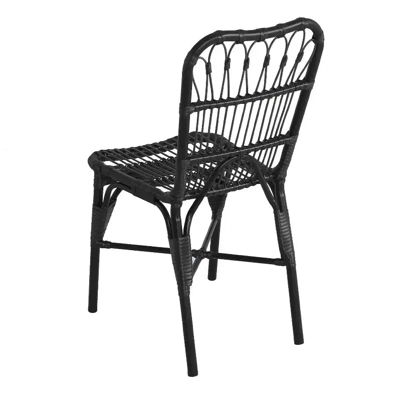 Christopher Knight Home Bruni moderne 7-delige eetset voor op het terras van ijzer en PE-rotan met ovale tafel