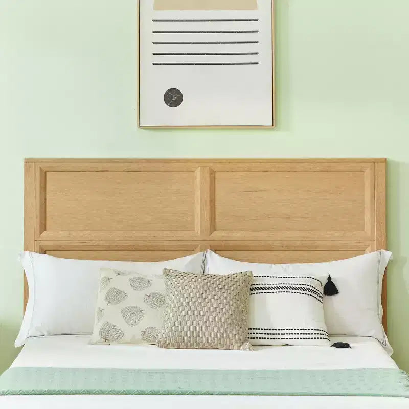 Queen/King Platform Bed Frame with Drawers, Storage Bench and 3D Geometric Headboard