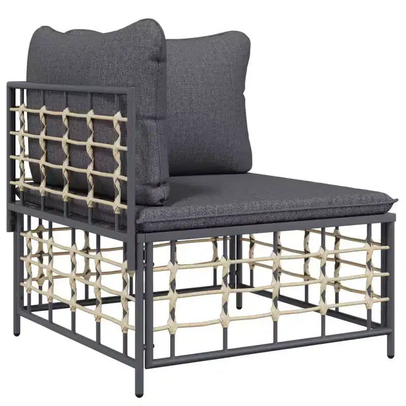 vidaXL Garden Lounge Set Set Anthracite