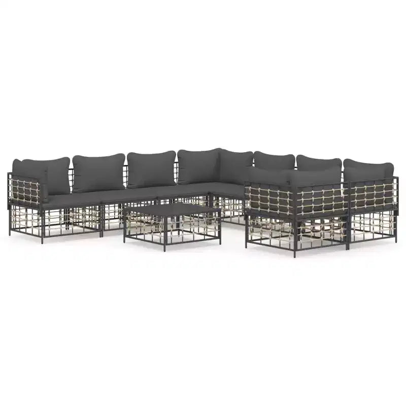 vidaXL Garden Lounge Set Set Anthracite