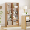 2PCS 5-Tier Corner Bookshelf, Storage Display Organizer with 4 Cubes