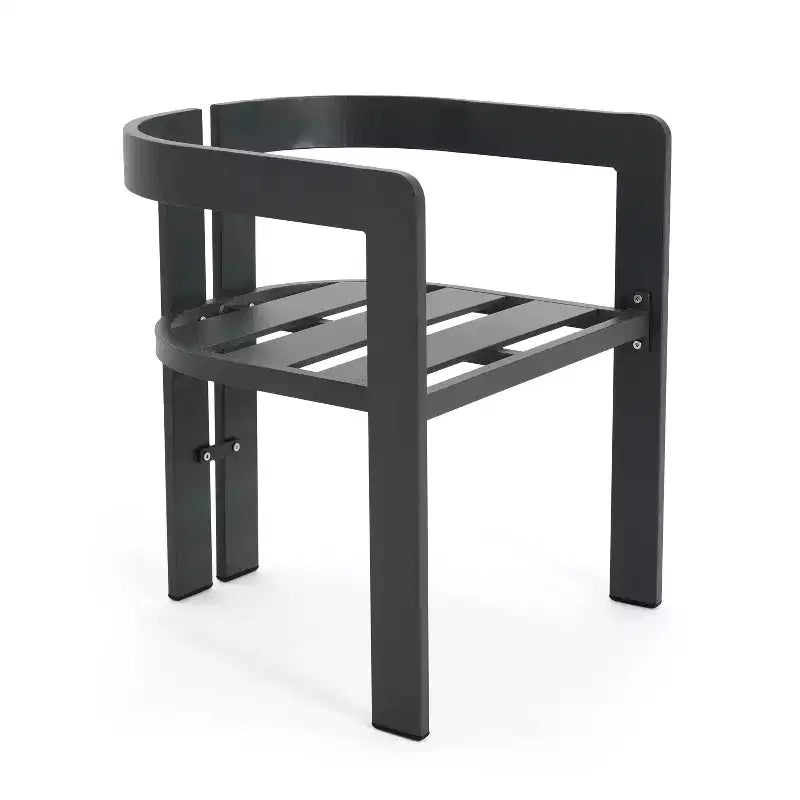 ModernLuxe 7-teiliges Esszimmer-Set für 6 Personen im Außenbereich, Gartenmöbel-Set mit Gartentisch und 6 Stühlen mit Auflagen und wetterbeständigem Gestell