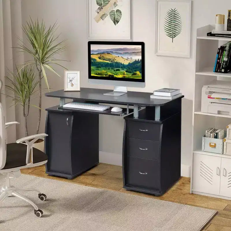 45.3" Computer Desk with Drawer and Side Shelf