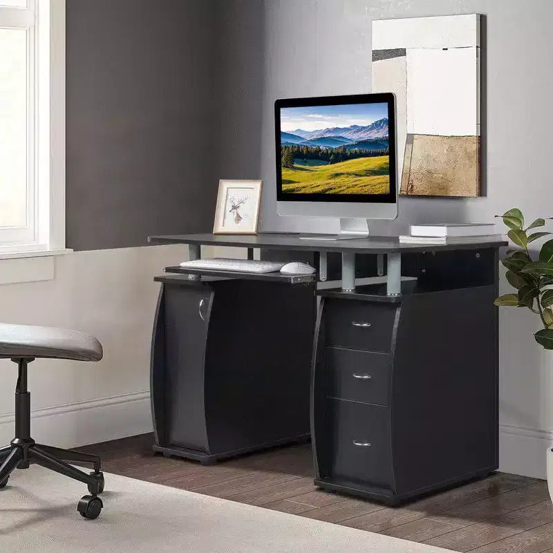 45.3" Computer Desk with Drawer and Side Shelf