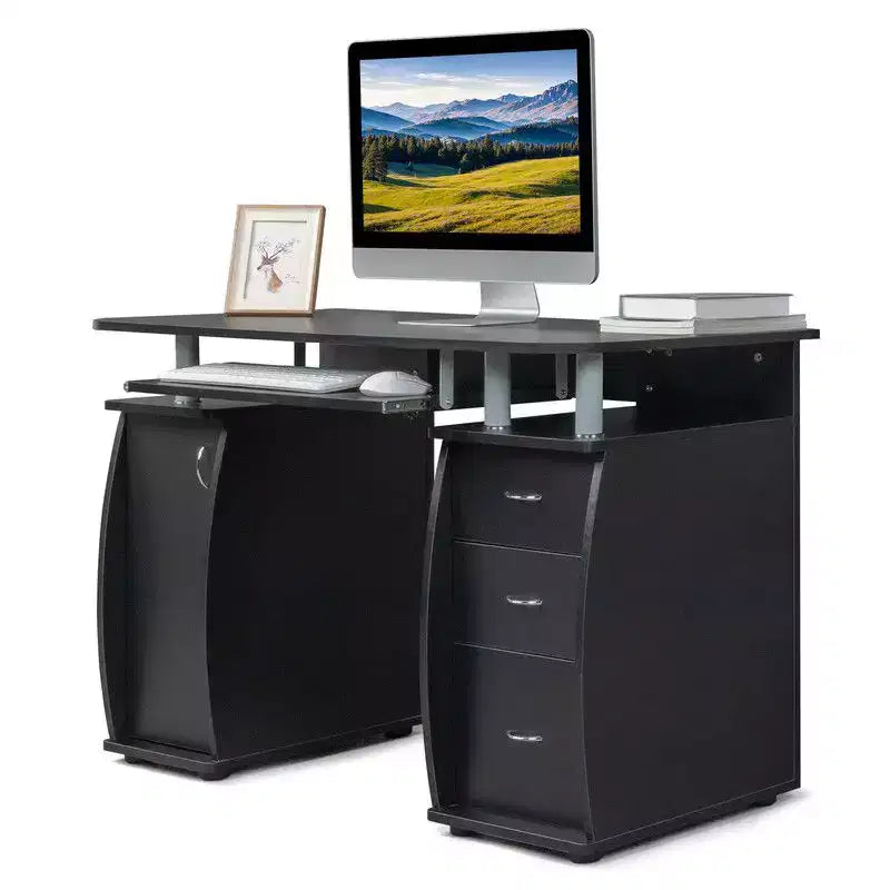 45.3" Computer Desk with Drawer and Side Shelf