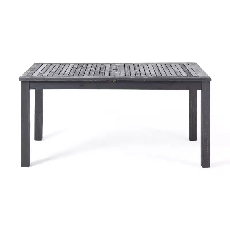 Conjunto de comedor moderno de acacia de 9 piezas Rani de Christopher Knight Home, con mesa de listones extensible y cojines
