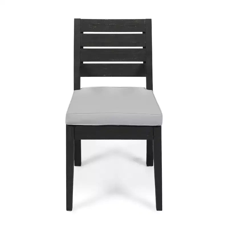 Conjunto de comedor moderno de acacia de 9 piezas Rani de Christopher Knight Home, con mesa de listones extensible y cojines