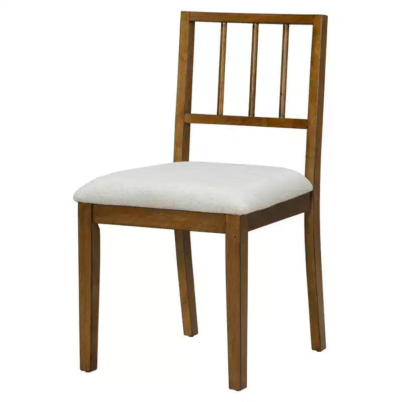 Set da pranzo rustico GDFStudio Dickey salvaspazio da 6 pezzi con struttura in legno massello