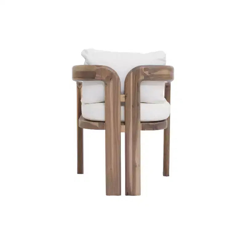 Christopher Knight Home Kesden rustieke 7-delige eethoek voor buiten van acaciahout met stoelen met gebogen rugleuning