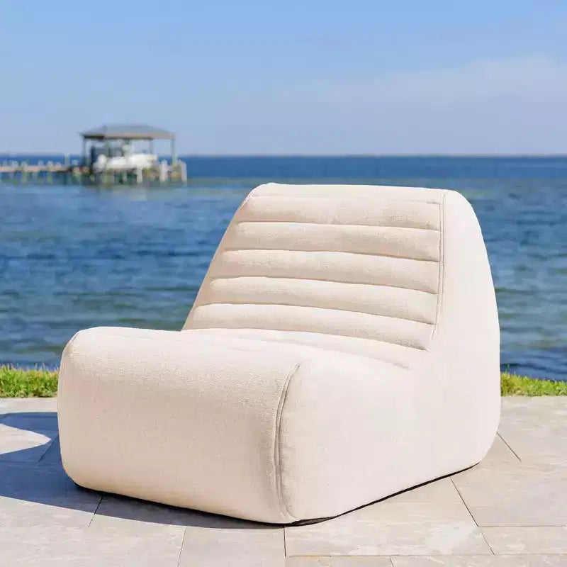 Big Joe Solvana tuinmeubelset, weerbestendige prestatiestof in linnenlook, fauteuil, Sunlit Cream