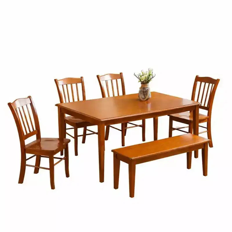 6pc Shaker Dining Set Walnut - Boraam
