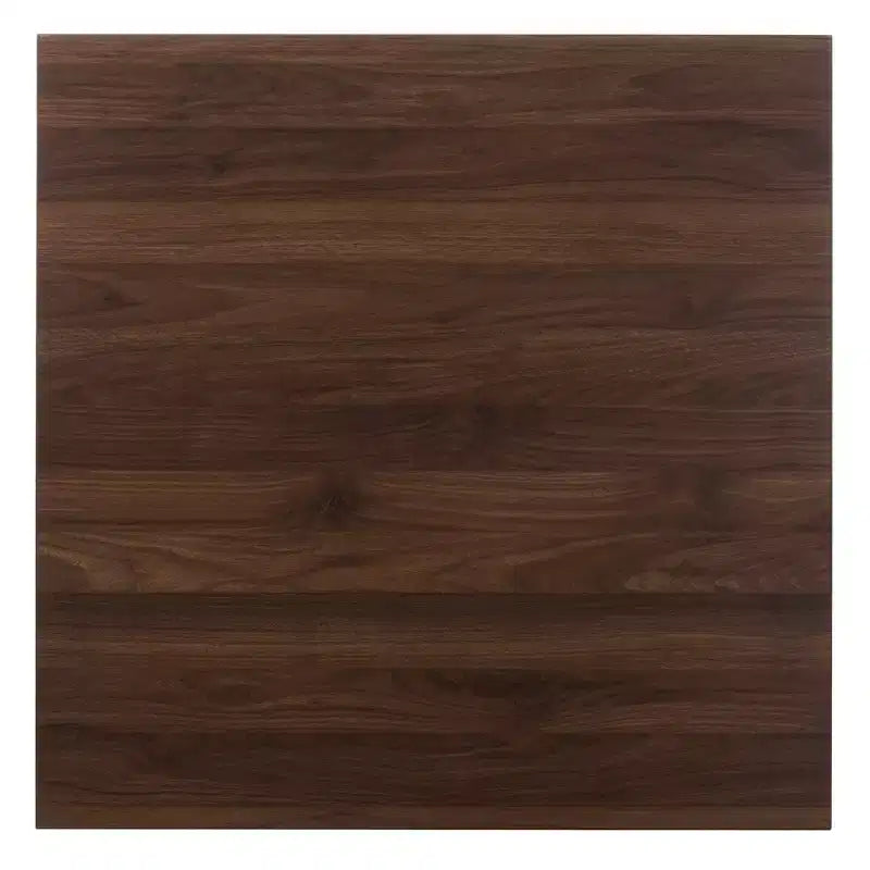 5pc Lovy Modern and Contemporary Walnut Finished Dining Set Dark Brown - Baxton Studio