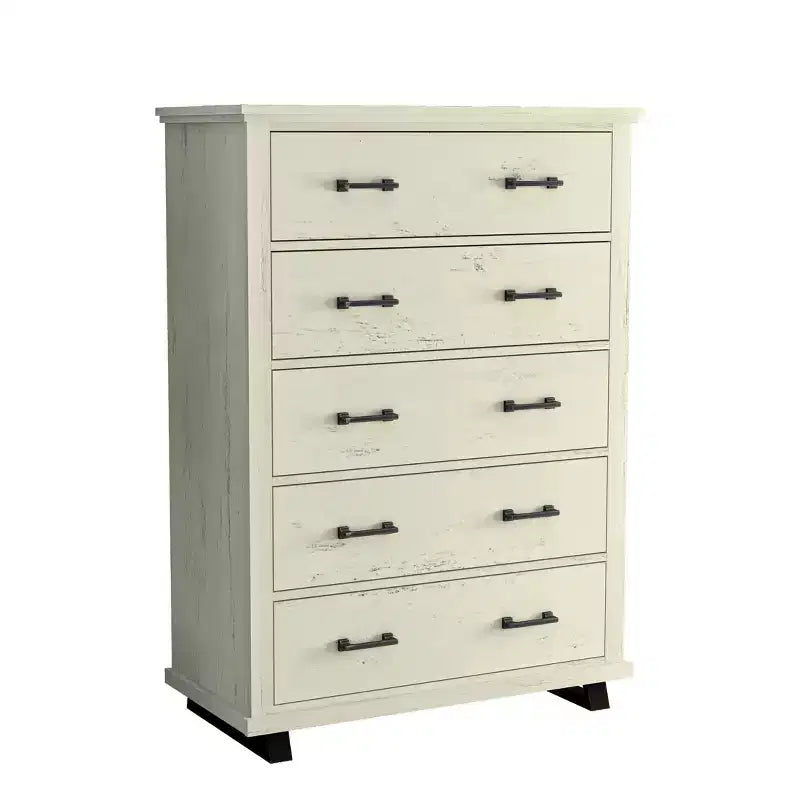 Festivo 2-teiliges modernes Set aus Kommode mit 9 Schubladen und 38" hoher Kommode mit 5 Schubladen, gebrochenes Weiß in Sägeoptik: Schlafzimmeraufbewahrung, Montage durch Erwachsene erforderlich