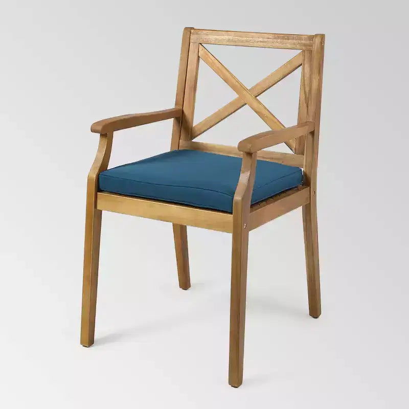 7-teiliges Mesa-Ess-Set aus Akazienholz für die Terrasse – Christopher Knight Home